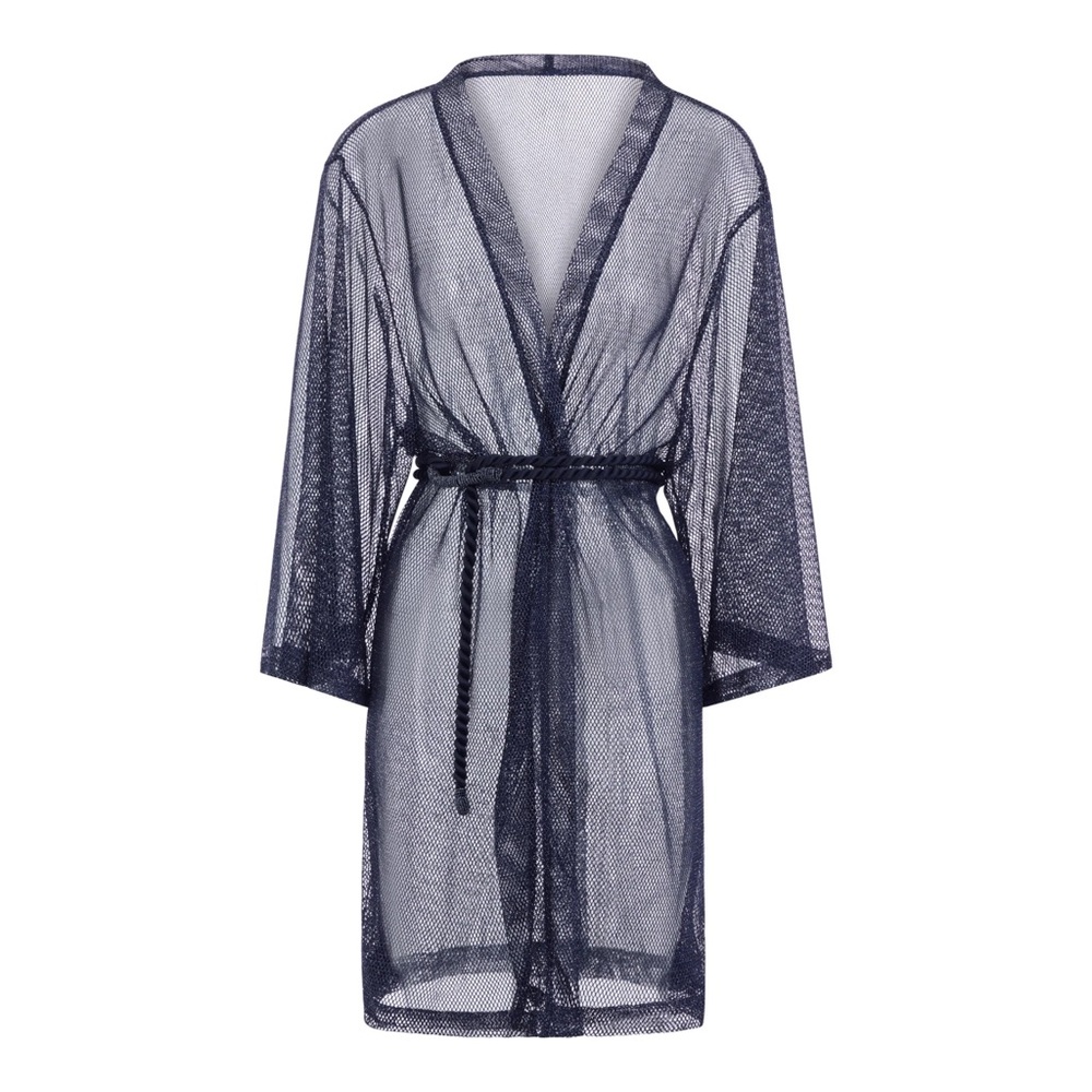 NWT ACQUA DE LUXE BUZIOS BELTED KIMONO- DUSK BLUE